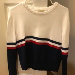 Preppy long sleeve sweater